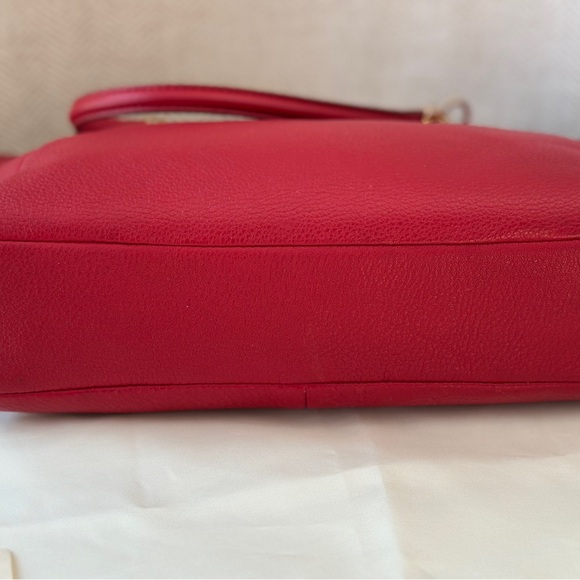 Coach Kelsey Medium Satchel - Deep Raspberry Red - Picture 9 of 10